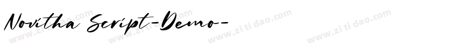 Novitha Script-Demo字体转换